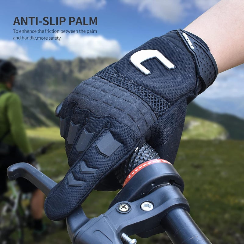 CHCYCLE Dirt Bike & Motorbike Gloves for Men - Mountain Bike, Motocross & ATV Racing - Touch Screen, Full Finger Gloves for Cycling, BMX, MTB & MX - Image 5